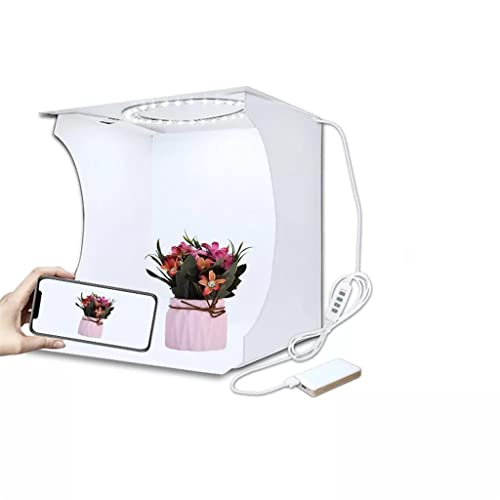 Caja de estudio fotográfica plegable con 6 fondos para iluminación ideal