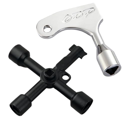 SET Llave Multifuncional de 4 puntas 6 en 1 | Llave Contador Agua | Llave Armario Eléctrico | Llave Ascensor | Llave Contador Gas | Llave Universal y Llave Maestra Triangular Para Emergencias