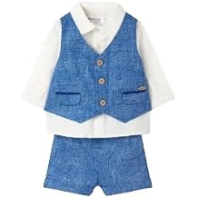 Mayoral BABY BOYS BLUE VEST AND SHORTS SET SIZE 2-4 MONTHS