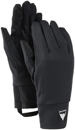 Burton Touchscreen Glove Liners, True Black, X-Small - 1
