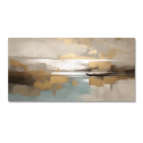 Beige Abstract Wall Art Living Room Wall Decor Canvas Painting