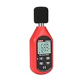 UNI-T Decibel Meter UT353BT, Digital Sound Level Meter 30-130dB Audio Noise Volume Measure Device Free App for iOS/Android, Max/Min Fast/Slow Data Hold LCD Backlit Auto Shutdown