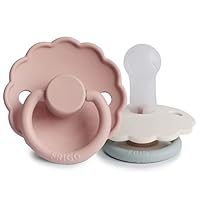 Rebael Ciuccio Modello Cherry 0-6 Mesi - Confezione Da 2 In Gomma Naturale, Prodotto In Danimarca, Senza BPA