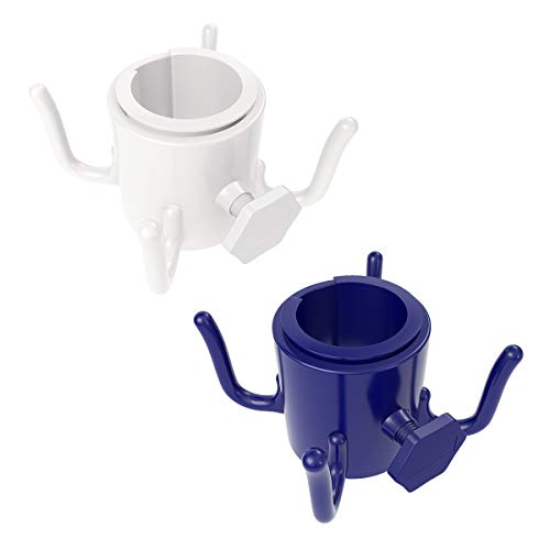 YunTuo Strandschirm-Zubehör, 4 Zinken, Strandschirm-Haken zum Aufhängen und Terrassenschirmhaken für Handtücher, Hüte, Kleidung (2) Cover