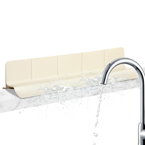 Protector De Agua Del Fregadero - Alfombrilla De Grifo De Silicona | Protector De Encimera De 22.8 Pulgadas, Alfombrilla De Secado, Bandeja De Drenaje Impermeable, Protección Antideslizante