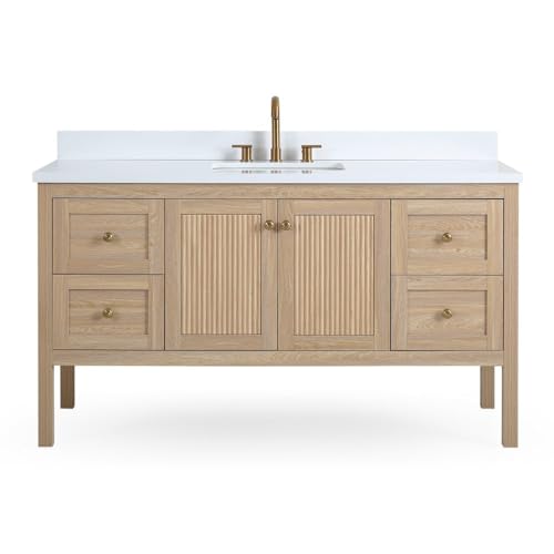 Tennant Light Oak Sera 60" Single Sink Vanity