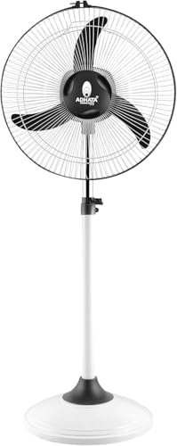 Image of Brahmastra Ultra High Speed 2450 RPM (16 Inches) 400mm Bullet Fan /Pedestal Fan /Farrata Fan with Double Ball Bearing with 1 Year Manufacturer Warranty (White+Grey) (Brahmastra ultra)