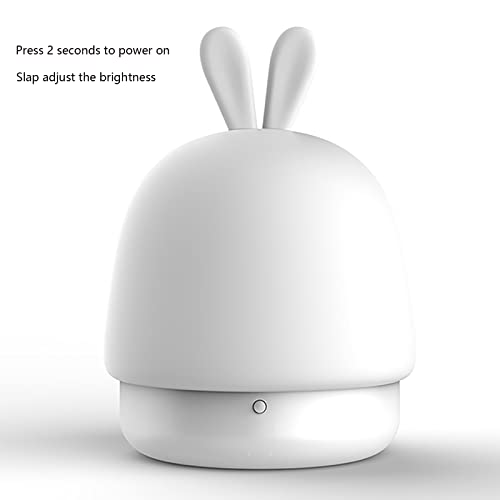 Sirperice Bunny Lamp, Cute Portable Led Bunny Night Light Kawaii Lamp, 3 Modes Brightness Nursery Night Light With Touch Sensor For Room Decor Teen Girl, Silicone Bunny Light With Timer For Baby #TOP5