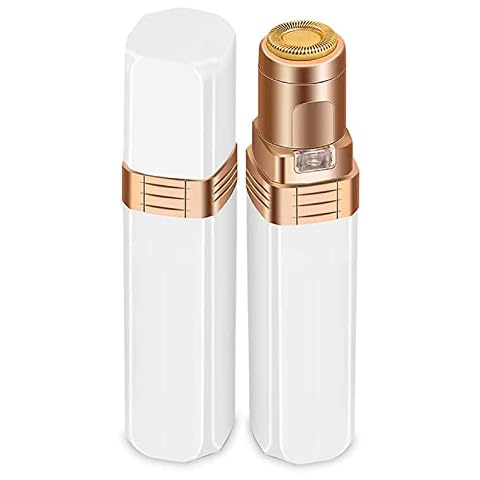 Giazee Facial Hair Remover, Women Facial Hair Removal Electric Facial Hair Trimmer Facial Hair Shaver Built-in Led Light for Lips, Chin, Cheeks, Peach Cover