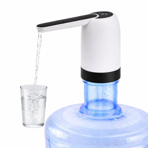 Image of Water Dispenser Pump for 20 Litre Bottle Automatic Wireless Water Can Dispenser with High Efficiency & Low Noise One Touch Control for Home & Office - Black
