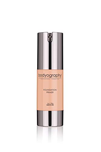 Bodyography Foundation Primer (Neutral): Flawless Anti-Aging Salon Makeup Primer w/Vitamin E, A, Jojoba, Grapeseed Oil | Control Shine | Gluten-Free, Cruelty-Free, 1 oz.