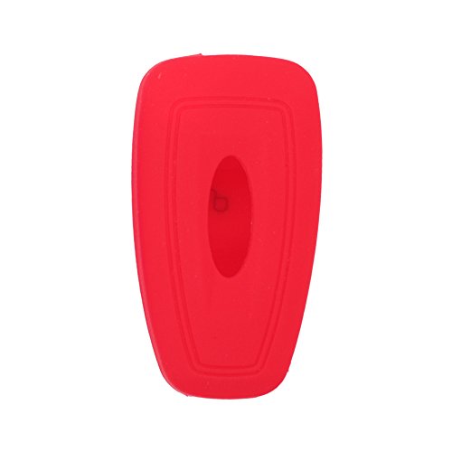 BROVACS Silicone Cover Protector Case Holder Skin Jacket Compatible with FORD Focus 3 Button Flip Remote Key Fob CV9704 Red - Image 2