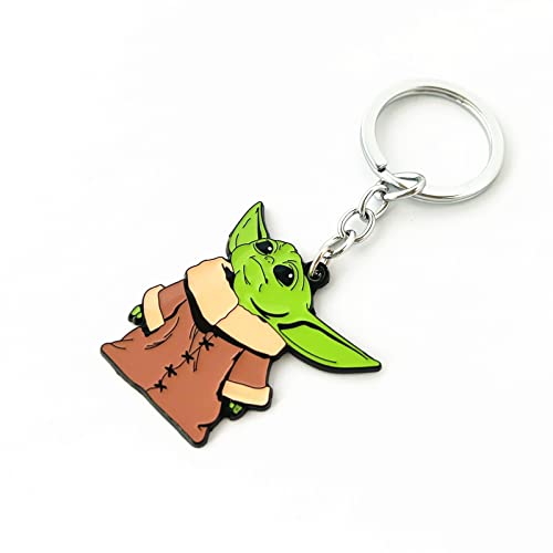 Tklpp Star War Mandalorian Keychain Zinc Alloy Anime Cartoon Yodababy Keychain For Boys Girls And Women(1) #TOP1