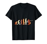 Geschenk für Wasserskifahrer Evolution Wasserski T-Shirt