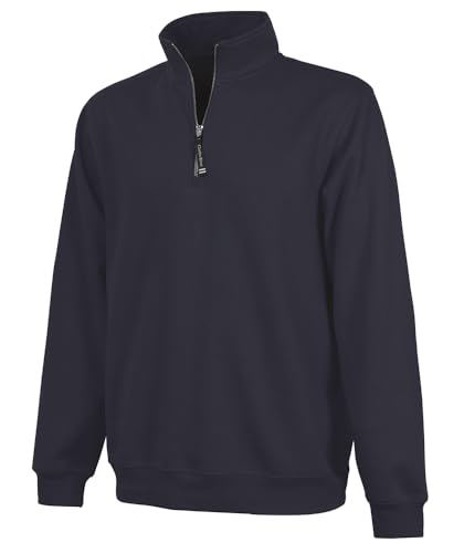 Image of Charles River Apparel Men's Crosswind Quarter Zip Sweatshirt