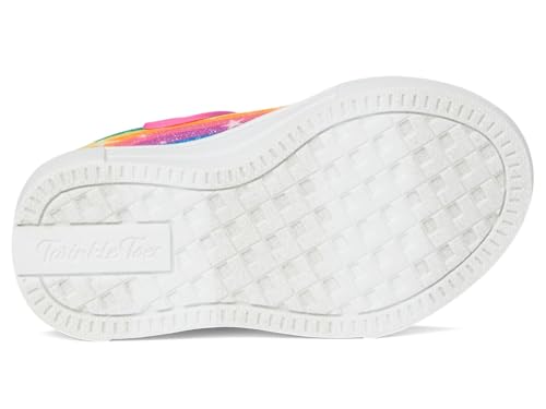 Skechers Girls Twinkle Sparks-Starry Rainbow Sneaker, Hot Pink/Multi, 5 Toddler3