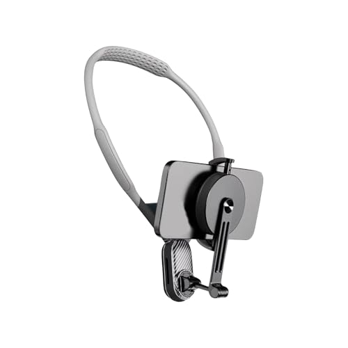 Support de téléphone portable en collier avec maintien ferme et clip rotatif