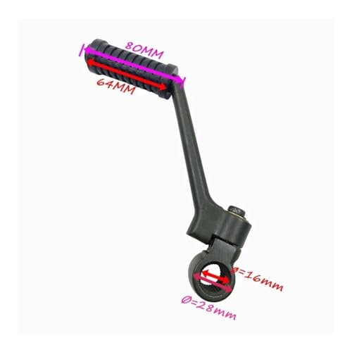 Start levier démarrage moto 16mm usiné en acier durable