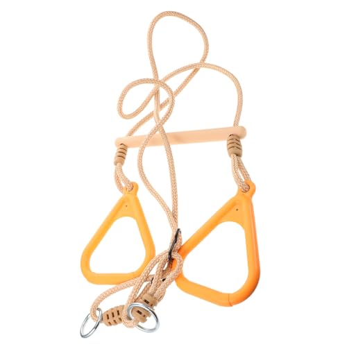 Kisangel Boys and Girls's Swing Bar Ring Play Set Gymnastics Rings for Boys and Girls Indoor Outdoor Swing Bar for Training Equipment