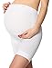 Produktbild Be Mammy Damen Umstandsmode Hohe Taille Umstandsshorts ohne seitliche Nähte Unterwäsche Schwangerschaft 06 15 (Weiß, S)