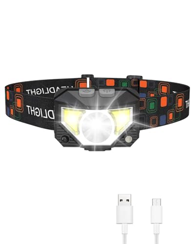Onalix TG-TD06901 Lampe Frontale LED Rechargeable, Mini Lampe Fro...