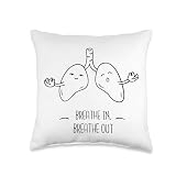 Lungs Breathing Throw Pillow