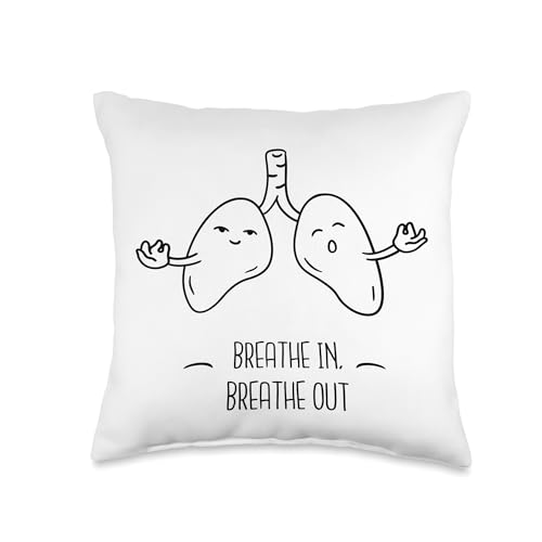 Lungs Breathing Throw Pillow