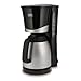 Produktbild KHG Kaffeemaschine TKA-101SS aus Kunststoff/Metall in schwarz/silberfarben, mit Thermoskanne 1 Liter, Kapazität für 8 Tassen, abnehmbarer Permanentfilter, Wasserstandsanzeige, Tropfstopp