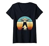 Photo Gallery donna ufo sasquatch design paranormale vintage divertente maglietta con collo a v Photo Gallery donna ufo sasquatch design paranormale vintage divertente maglietta con collo a v