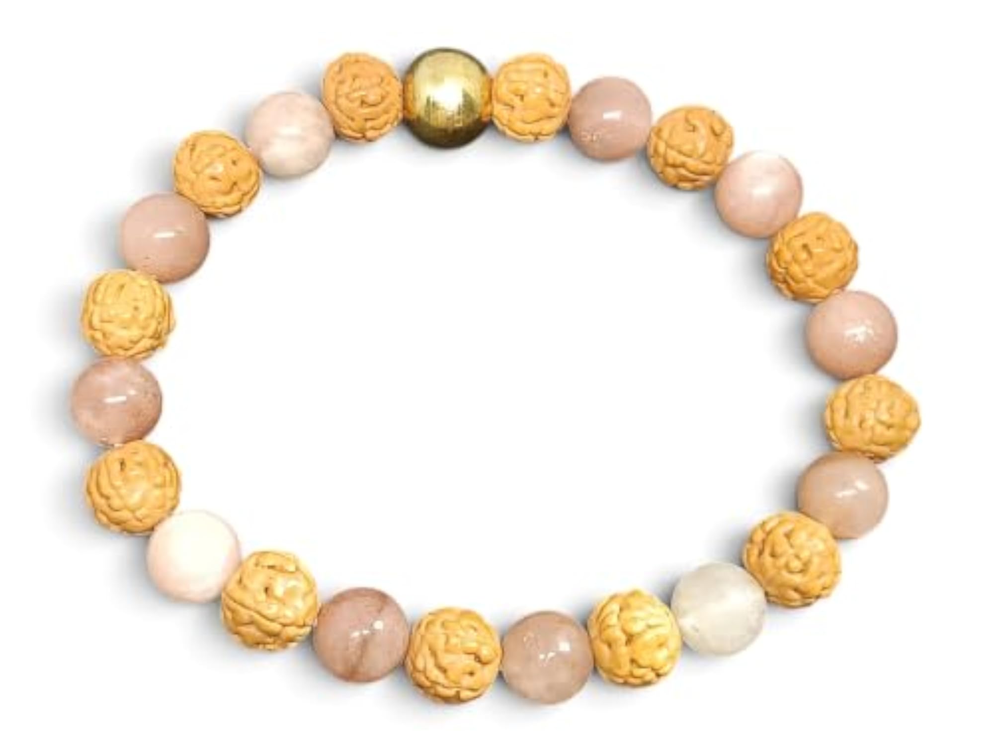 Sun Stone & Rudraksha Bracelet 8 MM, Astrological Energy