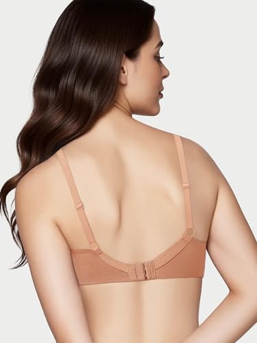 Image of Enamor Bamboo Cotton IO05, Plunge, Everyday Women's T-Shirt Bra - 3X Softer, 4X More Absorbent & Antimicrobial, Padded, Wirefree, High Coverage