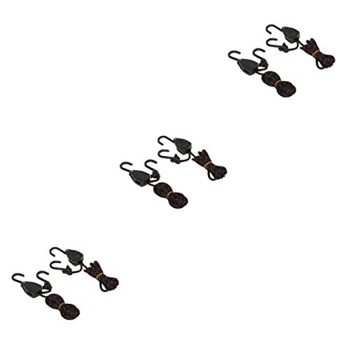 Yardwe 3 Set Di Di Carrucole A Cricchetto Per Kayak Kayak Prua Poppa Cinghie Di Ancoraggio 1/8 Cinghie A Cricchetto Per Barca 2 Pezzi * 3