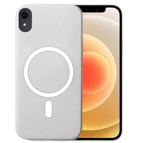 Image of Luxury Paper Thin Back Case Cover for iPhone XR | Matte Finish | Compatible with magsafe | (White)
