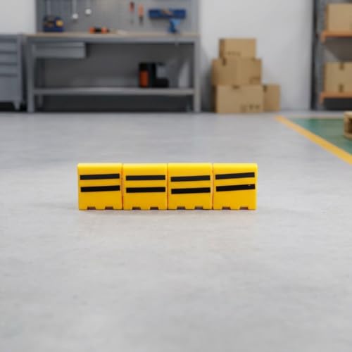 JCRBILW Miniature Traffic Scene Set with Street Signs Warning Cones Barriers Roadblocks Mini Steamroller Car Figures Suitable for Dollhouse Roads Diorama Builds Tabletop Photography Creative Projects - Image 3
