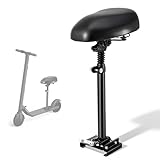 Elektro Scooter Sitz für 13cm-19cm, Elektrorollersitz für Erwachsene Geschwungenen Rändern Fußbretter 55-68cm Höhenverstellbar Faltbar, Erwachsenenroller e Roller Sitz Zubehör