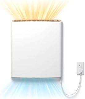 Envi Plug-in Electric Panel Wall Heaters for Indoor Use, Energy Efficient 24/7 Heating w/Safety Sensor Protection, Patented Quiet Fan-less Design, Easy 2-Min Install, Indoor Space Heater, Made in USA