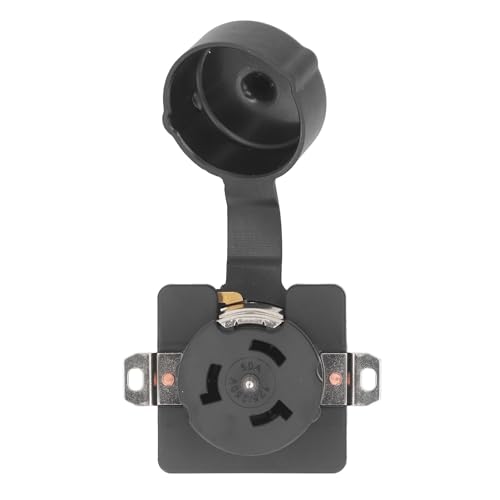 Conector de Generador de 50 Amperios Hidyliu de Bloqueo Hembra de 3 Polos y 4 Cables para Barcos