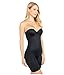 SPANX SPANXshape Suit Your Fancy Strapless Cupped Mid-Thigh Bodysuit, Very Black - Large