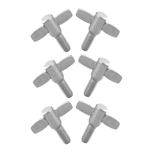 ifundom Metal Drum Cymbal Stand Hardware Kit 6pcs Screws Nuts Wing Bolts Quick Release for Drum Stands Fixing Parts
