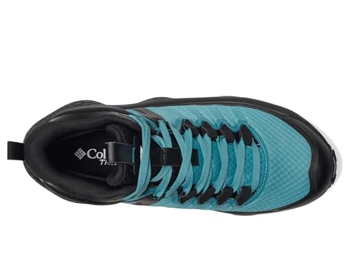 Columbia Escape Thrive Titanium Mid Outdry - Sneakers for Women - Waterproof Canvas Upper - Cotton Lining Teal/Black 9 B - Medium