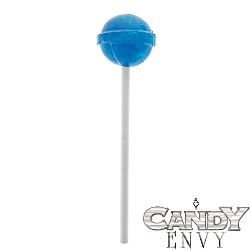 Light Blue Dum Dums Color Party - Blue Raspberry Flavored - 75 Count Bag - 12.8 ounces - Includes Free How To Build a Candy Buffet Guide