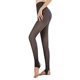 【Dehnbar und elastisch】 Die Strumpfhosen nehmen elastisches Gewebe an, sind langlebig, pillen nicht und schrumpfen nicht, verformen sich nie oder lassen sich nach dem Tragen nicht leicht zerreißen. Strumpfhosen passen sich perfekt dem Körper an und bleiben oben, ohne herunterzurutschen. Dehnbar und ideal für alle Frauen mit einem Gewicht von 40kg-70kg, einer Körpergröße von 155cm-175cm.