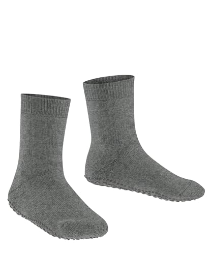 FALKE Unisex-Child Stopper Socks Catspads K HP Cotton Wool Sole Studs 1 Pair, Grey (Light Grey Melange 3390), 19-22, Light Grey Melange 3390, 19-224