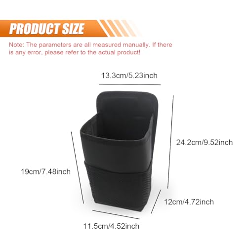 Portavasos colgante para asiento de carro 2 piezas negro miniatura 2