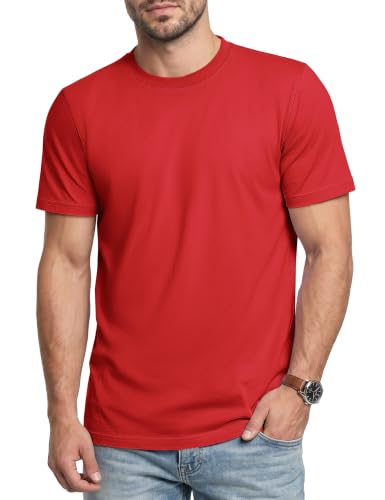 Image of Cavva T-Shirts for Men UK Round Neck Soft Cotton Short Sleeve Plain Tee
