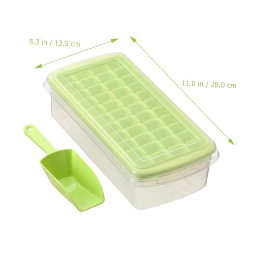 Molde para cubitos de hielo con tapa y cuchara miniatura 3