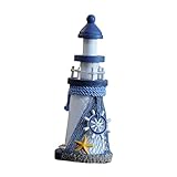 Phare nautique : la décoration de phare en bois rustique est un artisanat de phare détaillé avec un grand savoir-faire, une décoration de phare de table