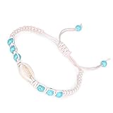 Adorainbow Pulseras de Conchas Tejidas Pack de 2 Piezas para Diseño Elegante y Único Cuerda y Conchas de Color para y Celebración