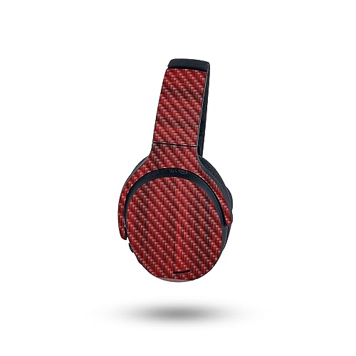 Image of MightySkins Carbon Fiber Skin Compatible with Skullcandy Crusher ANC 2 - Cherry Grain | Protective, Durable Textured Carbon Fiber Finish | Easy to Apply