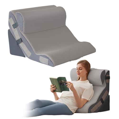 Ahpmeoa 3-Piece Foam Wedge Pillow Set for Sleep & Reflux
